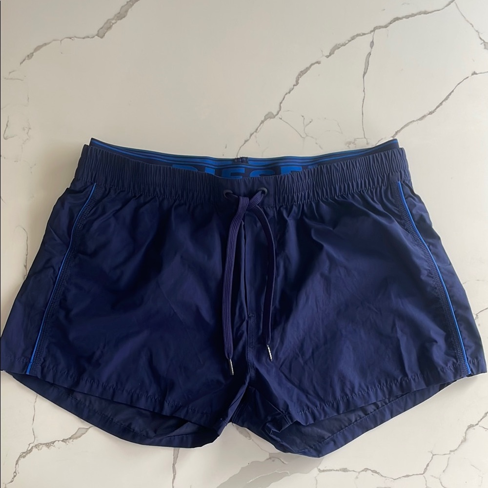 Men's Navy Diesel Swim Shorts